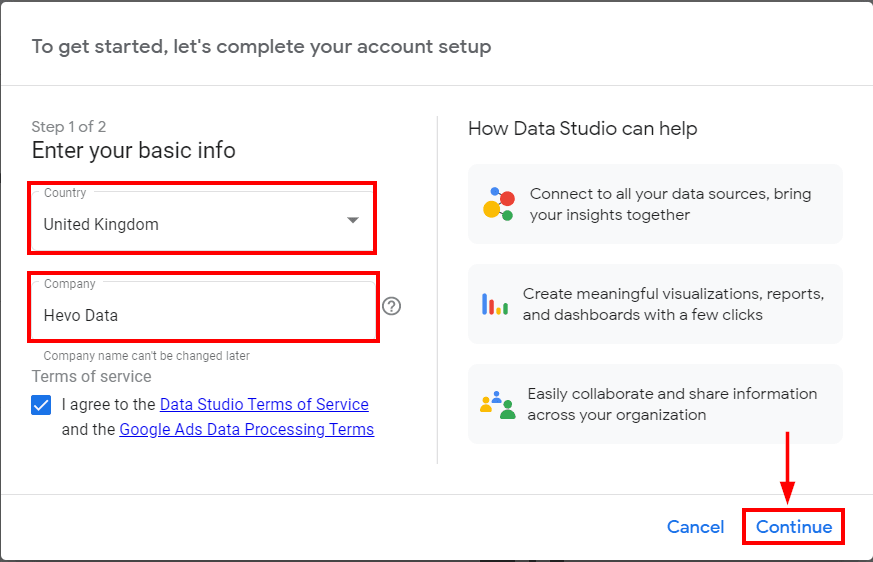 Create Personalized Report on Google DataStudio